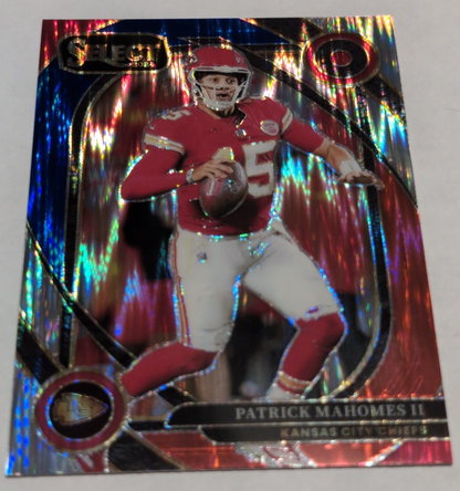 2024 - NFL Panini Select Club Level Red Blue Shock - Patrick Mahomes II 223
