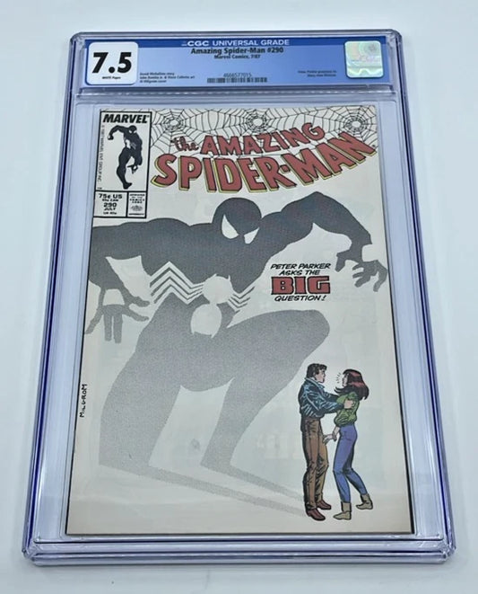 Spider-Man #290 CGC 7.5 Marvel 1987 Peter Proposes MJ