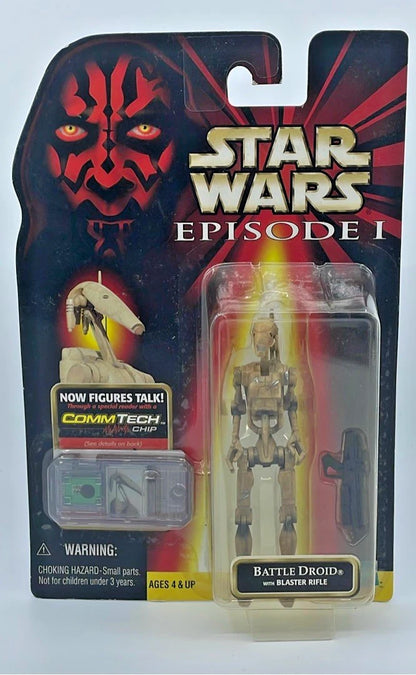 1998 -  Star Wars Ep 1  - Battle Droid Figure - Hasbro