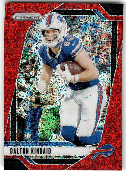 2024 Panini Prizm #30 Dalton Kincaid Red Sparkle