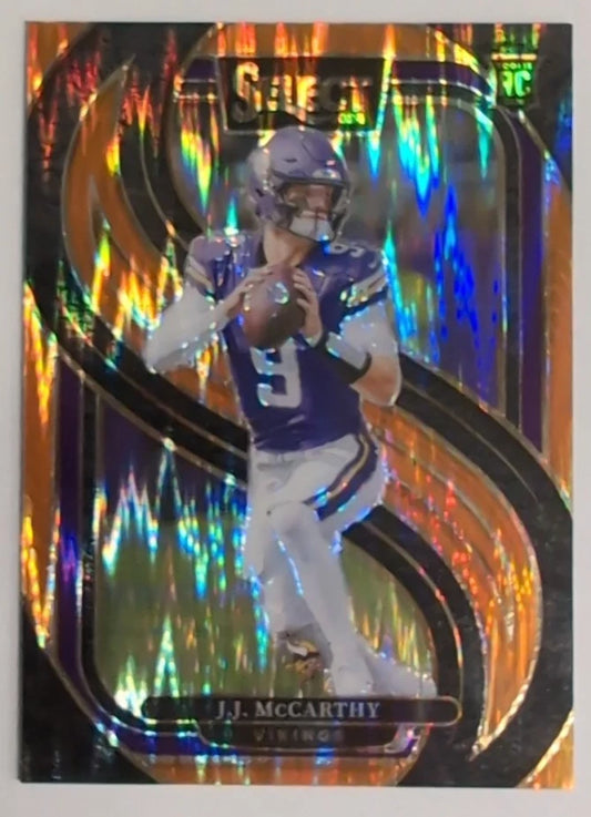 2024 - NFL Panini Select Premier Level Orange Shock - J.J. McCarthy 134 RC /399