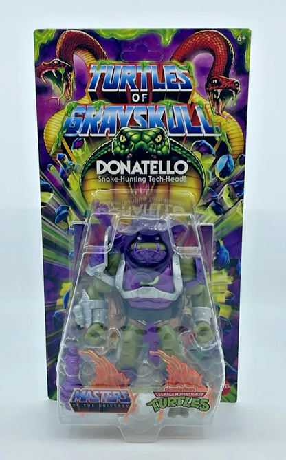 2024 - Donatello Grayskull MOTU TMNT Snake-Hunter Tech-Head Action Figure