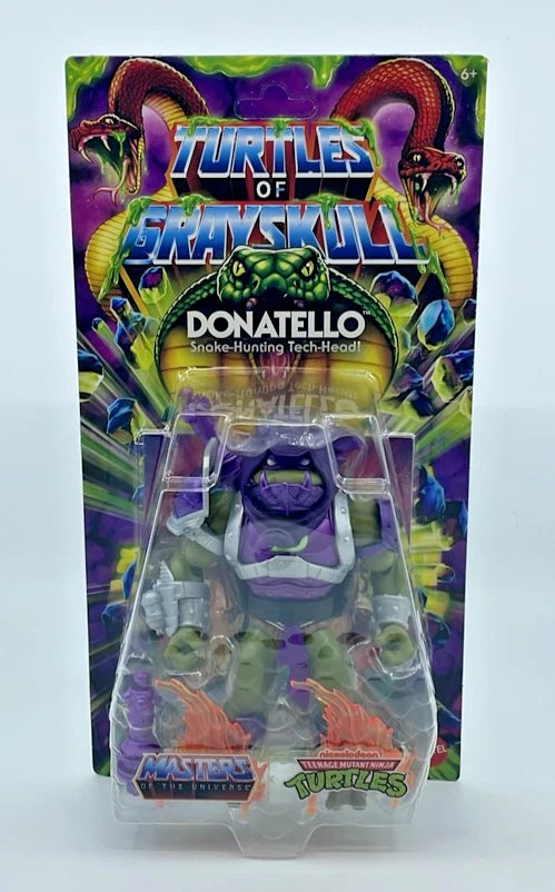 2024 - Donatello Grayskull MOTU TMNT Snake-Hunter Tech-Head Action Figure