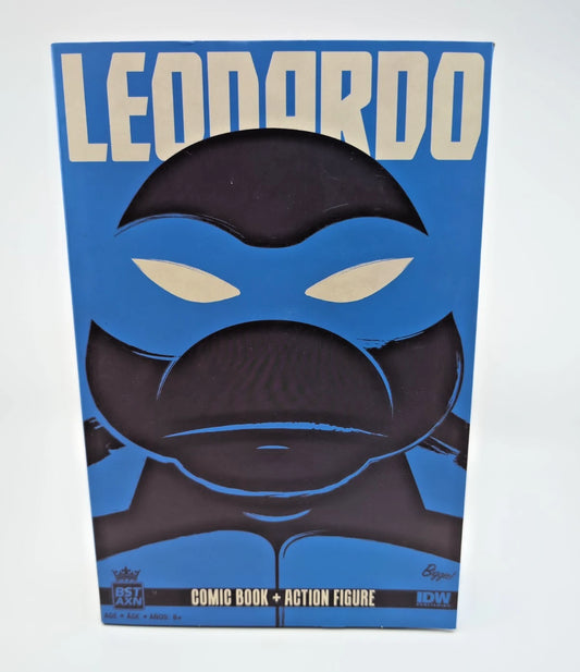 2022 - TMNT - Best Of Leonardo IDW Comic Book & 5" BST AXN Figure
