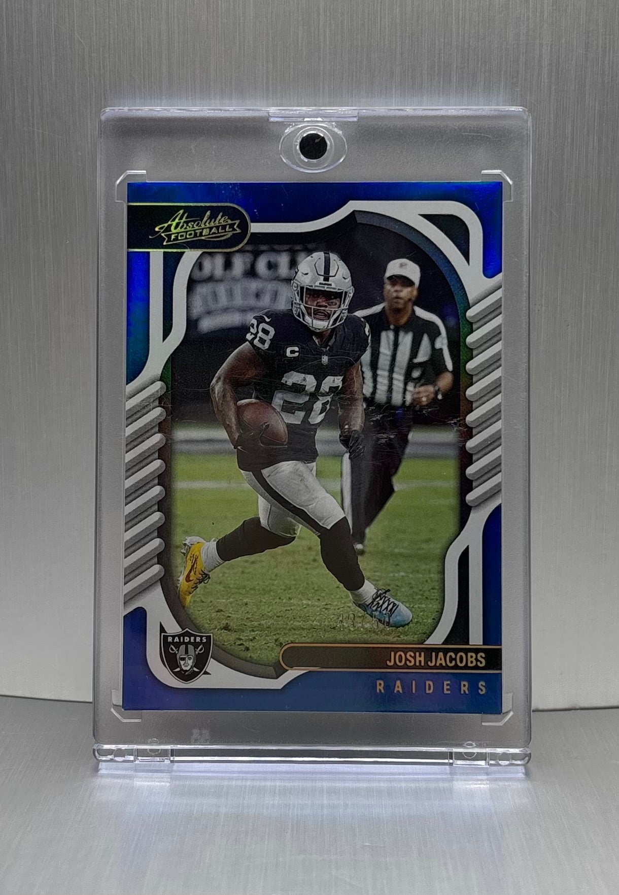 2022 Panini Absolute Spectrum Blue #64 Josh Jacobs /50