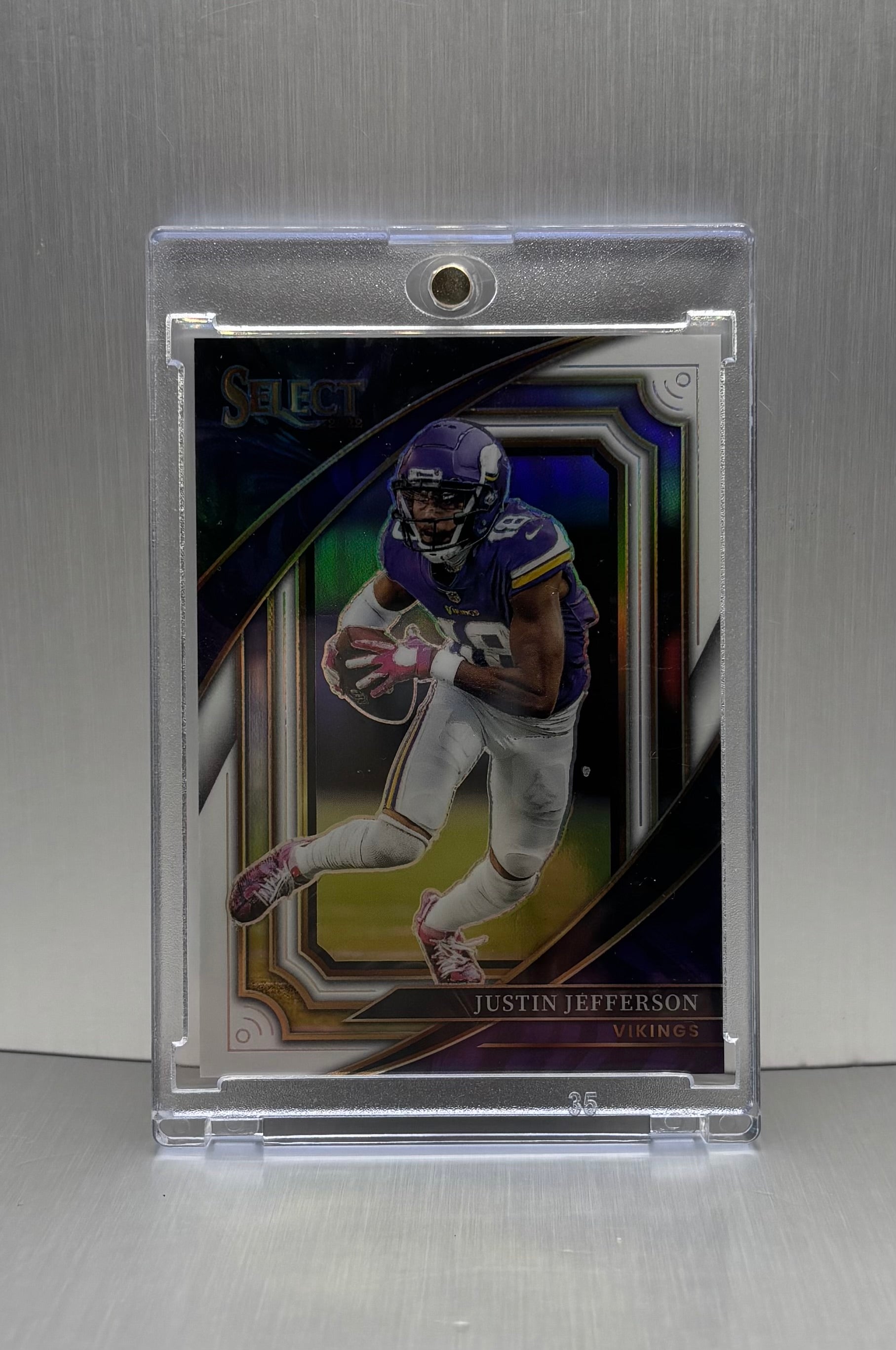 2022 Panini Select Suite Level White Prizm #331 Justin Jefferson /35