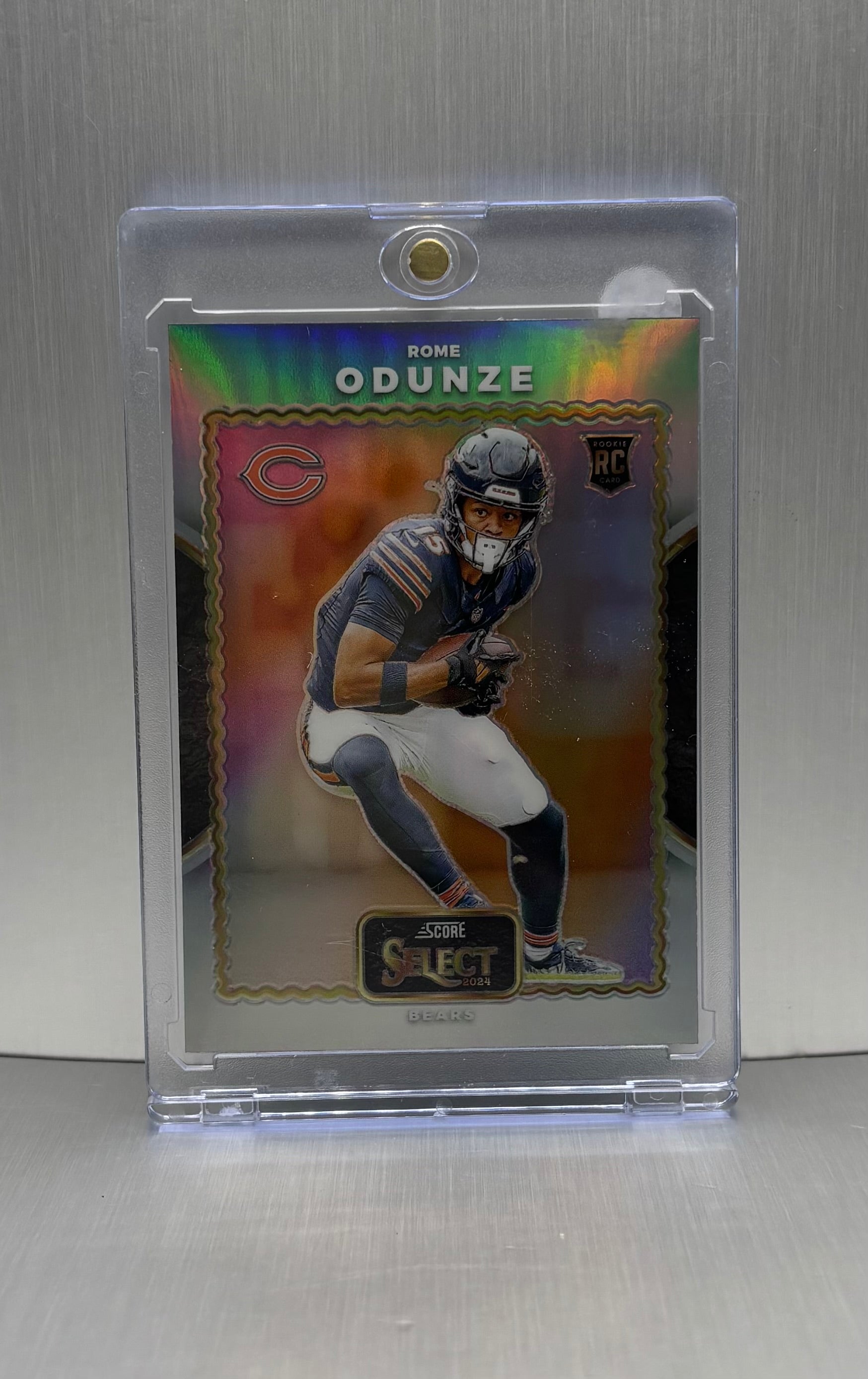 2024 Panini Select Score Silver Prizm #18 Rome Odunze Rookie Cards