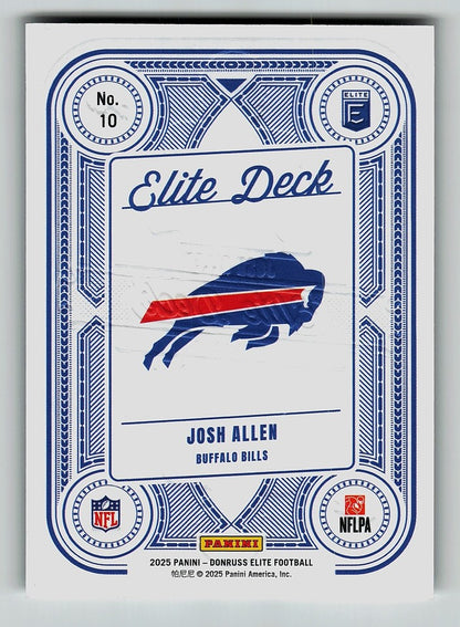 2024 Donruss Elite Josh Allen 769/799 Buffalo Bills #10