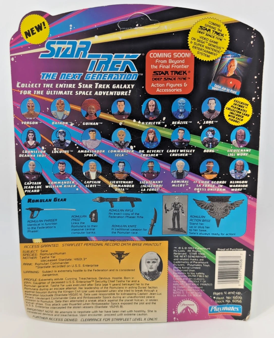 1993 - Star Trek The Next Generation - Sela - Playmates