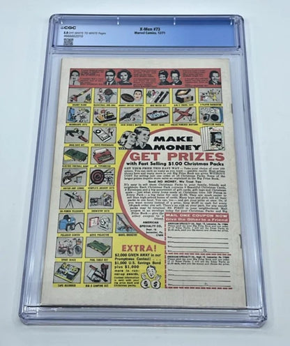X-Men #73 CGC 5.0 Marvel Comics 1971 El Tigre Bronze Age