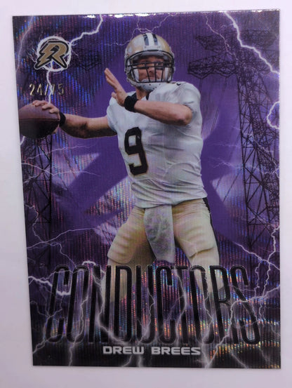2025 - Topps Conductors Purple - Drew Brees C-18 24/75