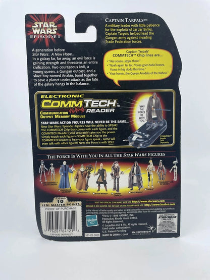 1998 - Star Wars Ep 1 - Captain Tarpals + CommTech Chip - Hasbro Figure