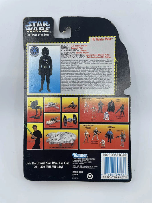 1995 - Star Wars POTF - TIE Fighter Pilot Red Card - Hasbro/Kenner