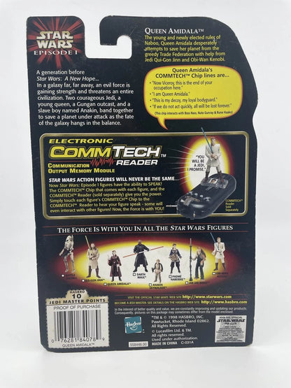 1998 - Star Wars Ep I - Queen Amidala + CommTech Chip - Hasbro Figure