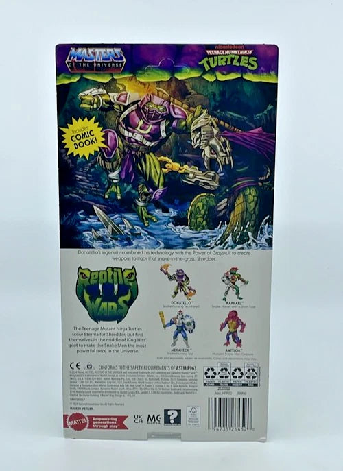 2024 - Donatello Grayskull MOTU TMNT Snake-Hunter Tech-Head Action Figure
