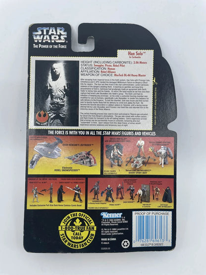 1996 - Star Wars Power of the Force - Han Solo Carbonite Red Cardback - Kenner