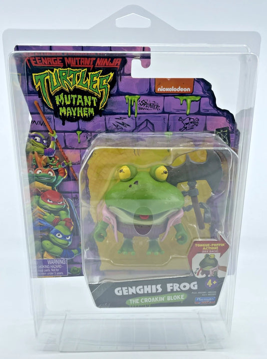 TMNT Mutant Mayhem Genghis Frog Action Figure with Figure Protector