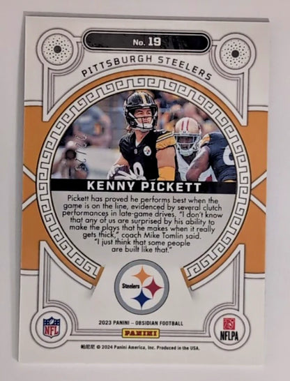 2023 - NFL Panini Obsidian Orbital - Kenny Pickett #19