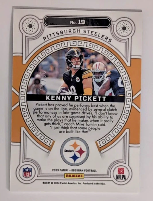 2023 - NFL Panini Obsidian Orbital - Kenny Pickett #19