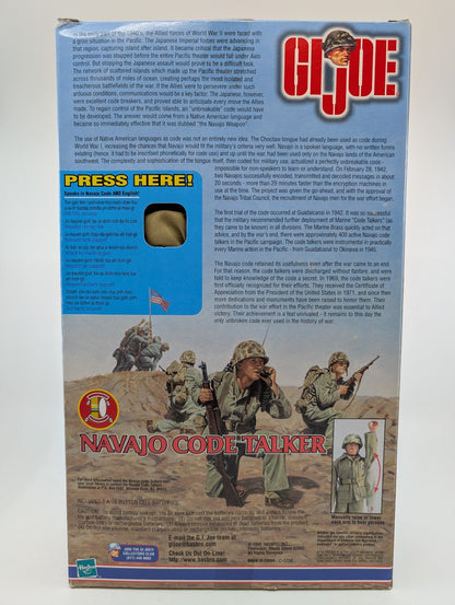 1999 - G.I. Joe - WWII Navajo Code Talker Talking 12 Inch Figure - Hasbro