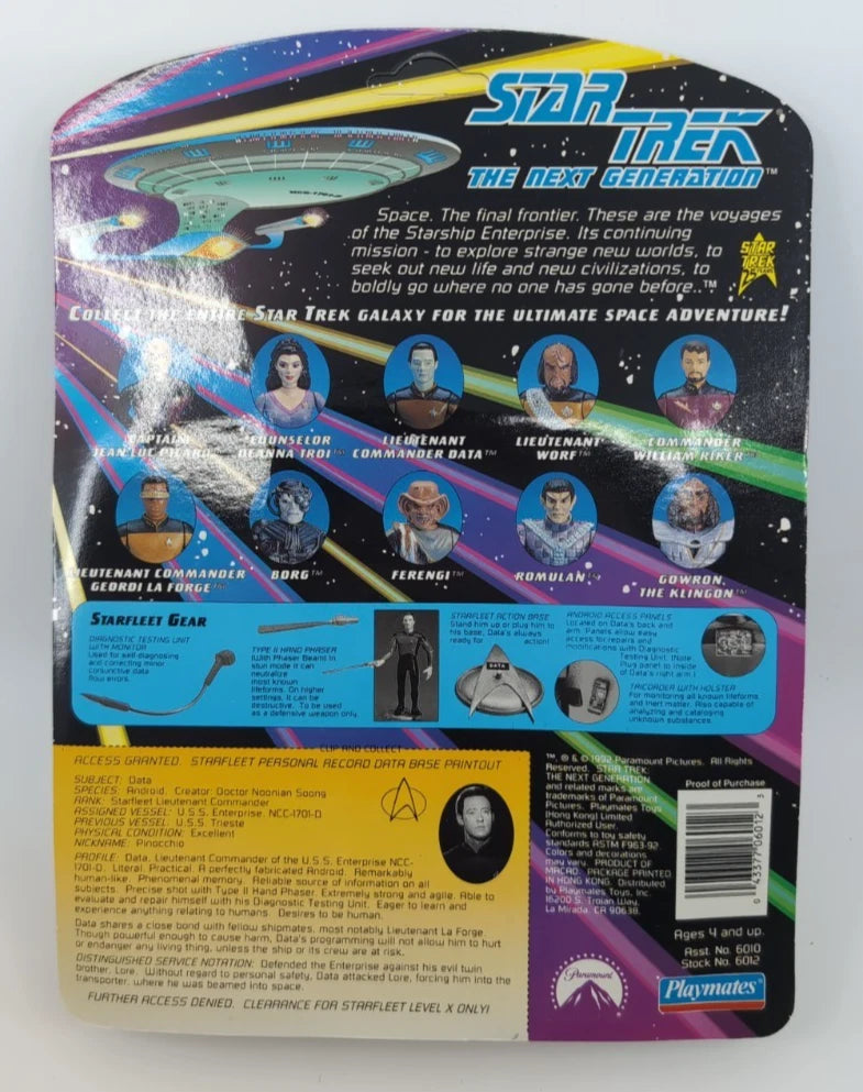 1992 - Star Trek TNG - Lieutenant Commander Data - Playmates