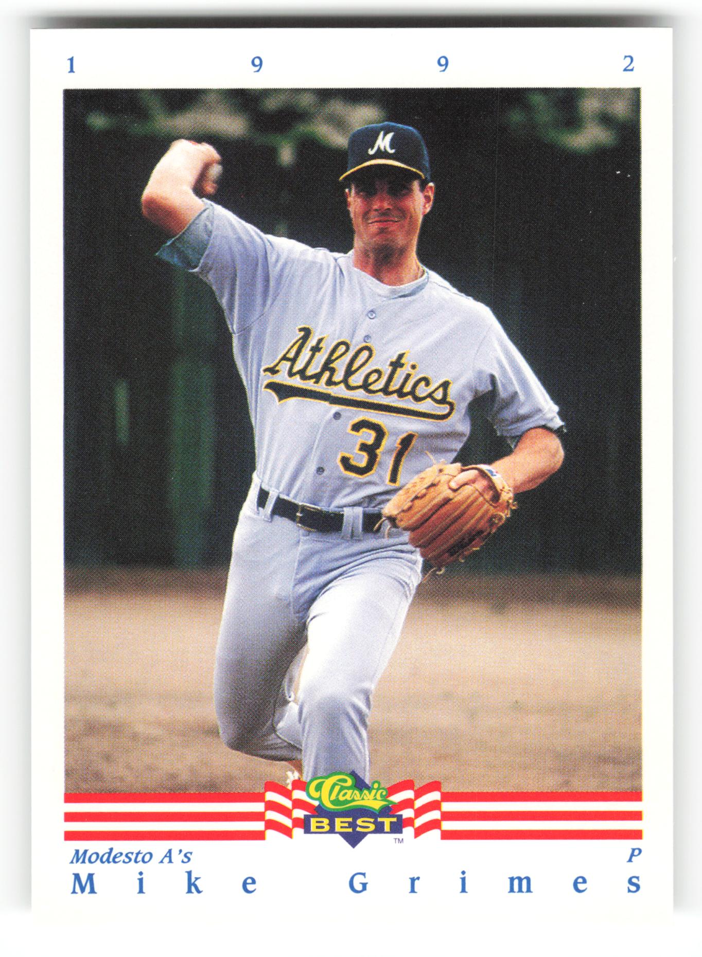 Mike Grimes - #36 - 1992 Classic Best - MLB