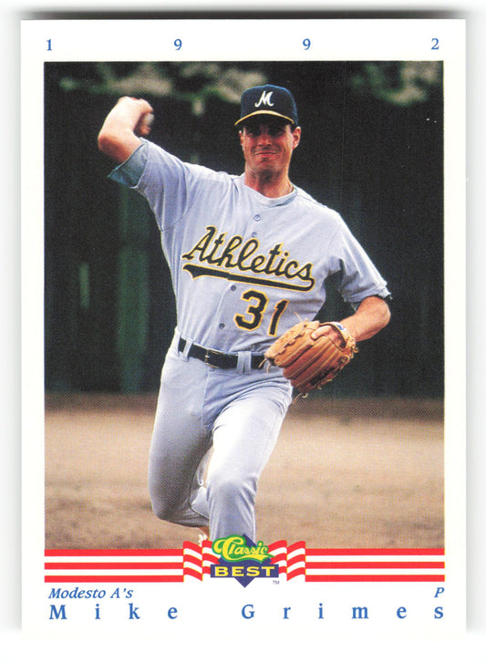Mike Grimes - #36 - 1992 Classic Best - MLB