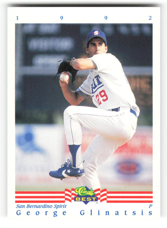 George Glinatsis - #394 - 1992 Classic Best - MLB