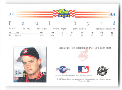Paul Byrd - #37 - 1992 Classic Best - MLB