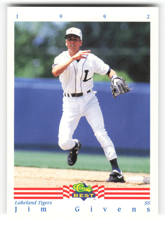 Jim Givens - #165 - 1992 Classic Best - MLB