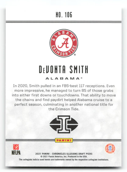 DeVonta Smith - #106 - 2021 Panini Chronicles Draft Picks - Panini