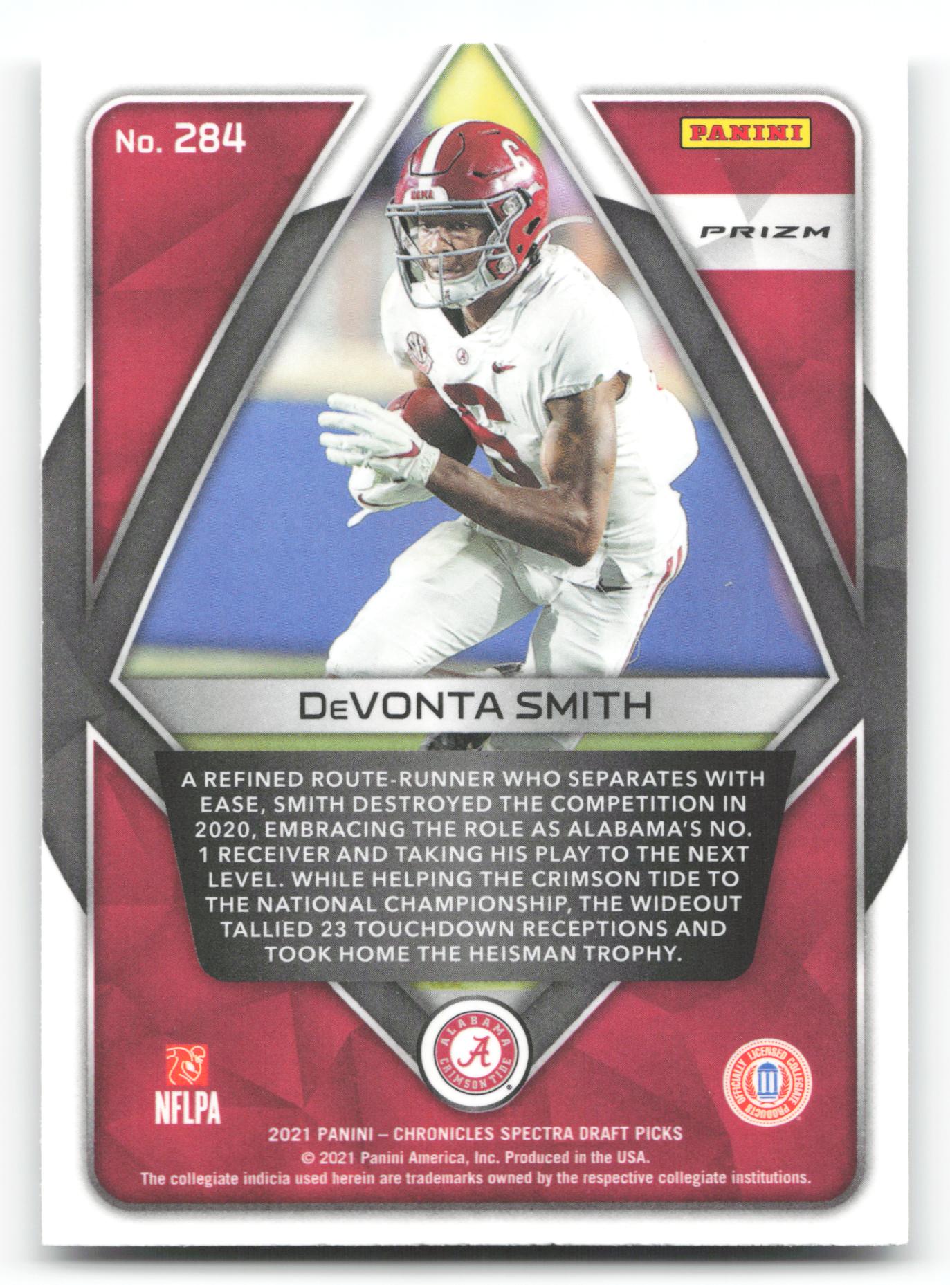 DeVonta Smith - #284 - 2021 Panini Chronicles Draft Picks - Panini