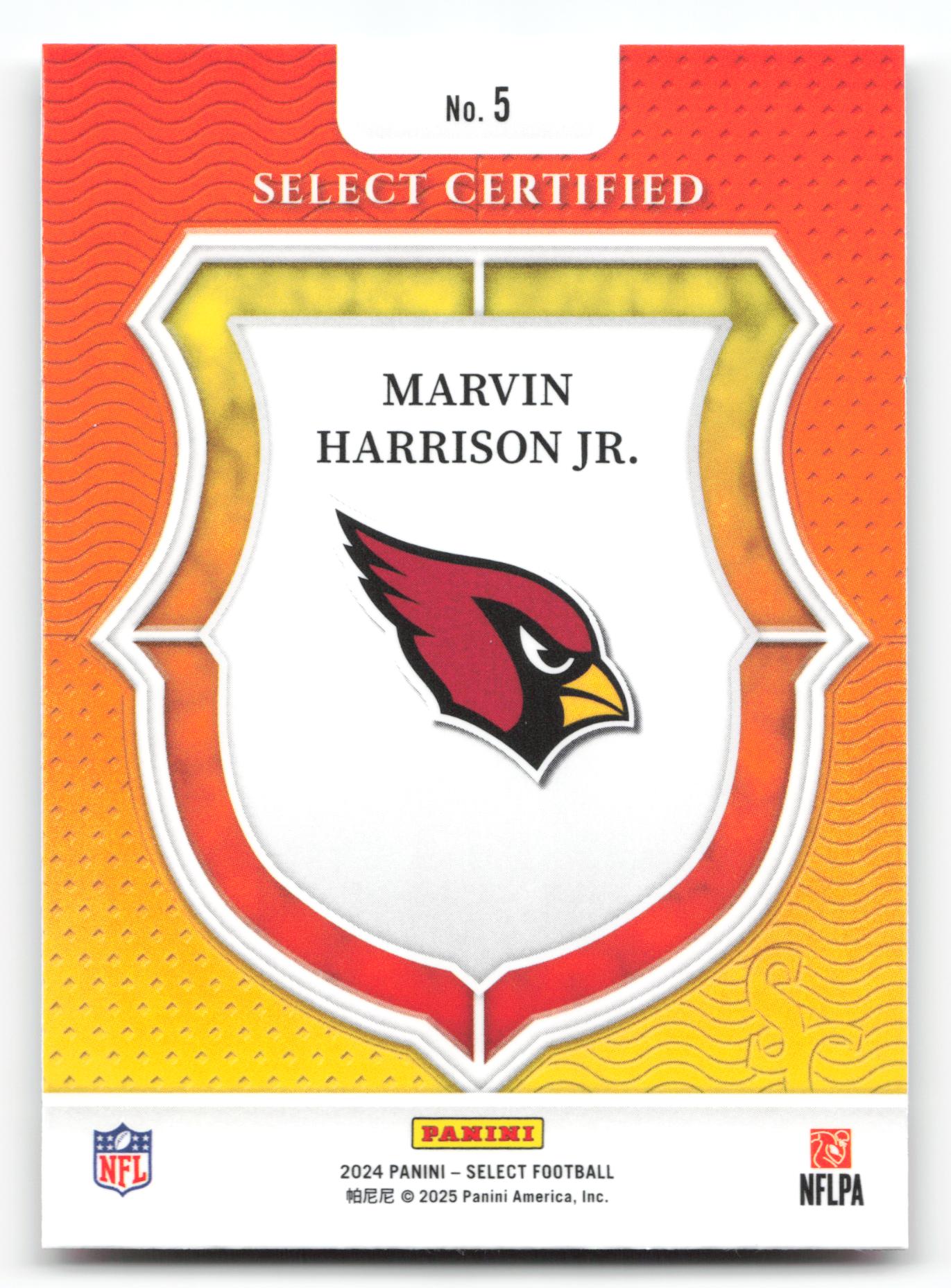 Marvin Harrison Jr. - #5 - 2024 Panini Select - Select