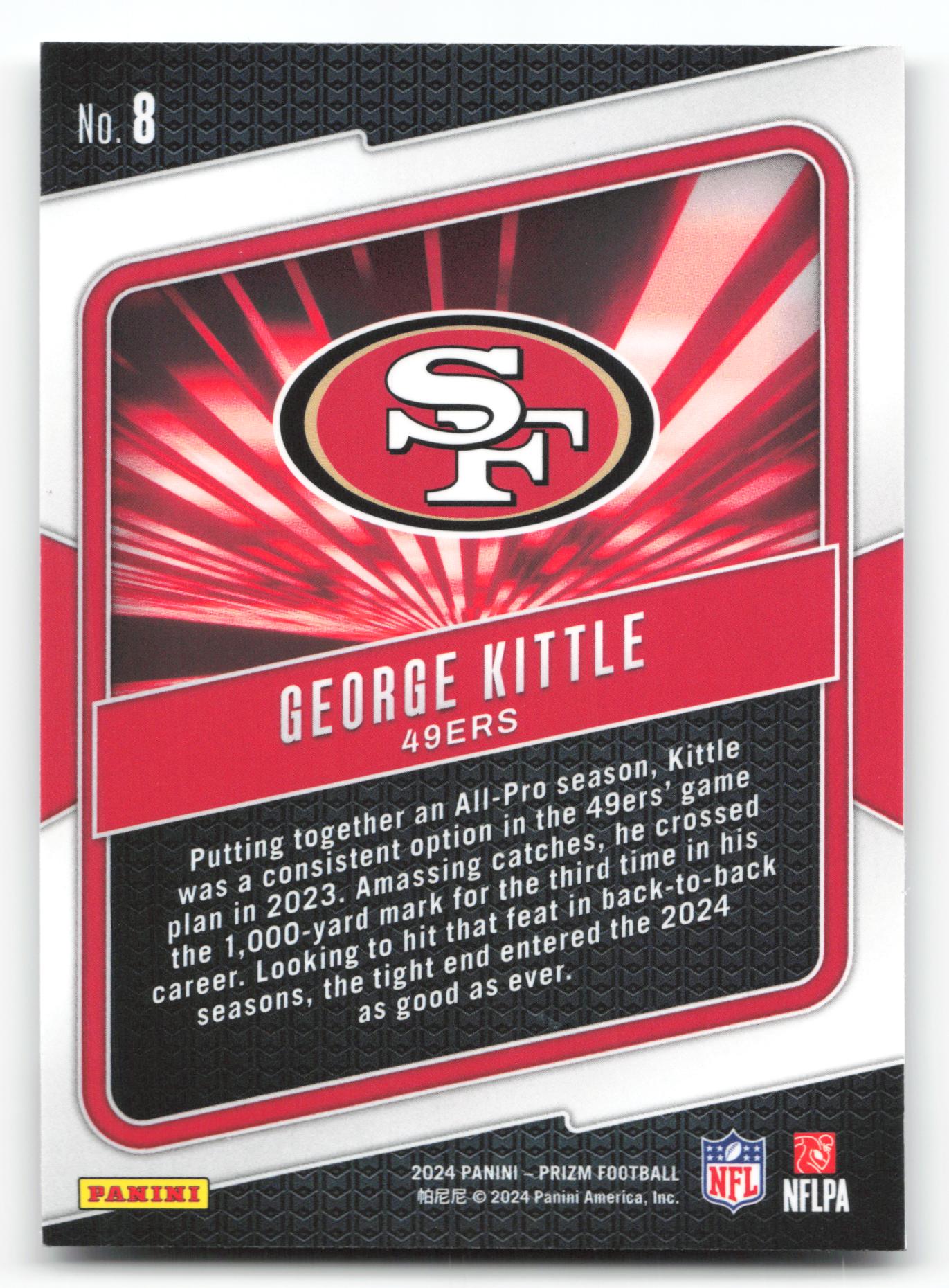 George Kittle - #8 - 2024 Panini Prizm - Prizm