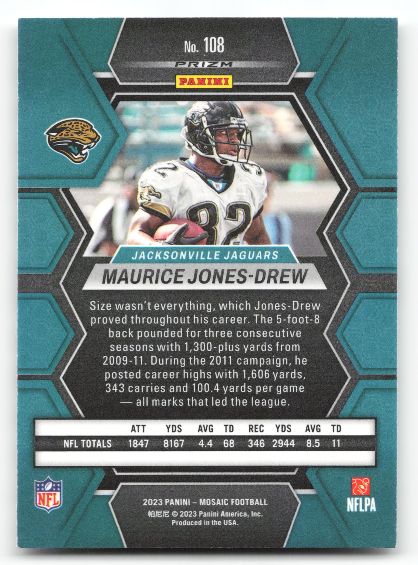 Maurice Jones-Drew - #108 - 2023 Panini Mosaic - Panini
