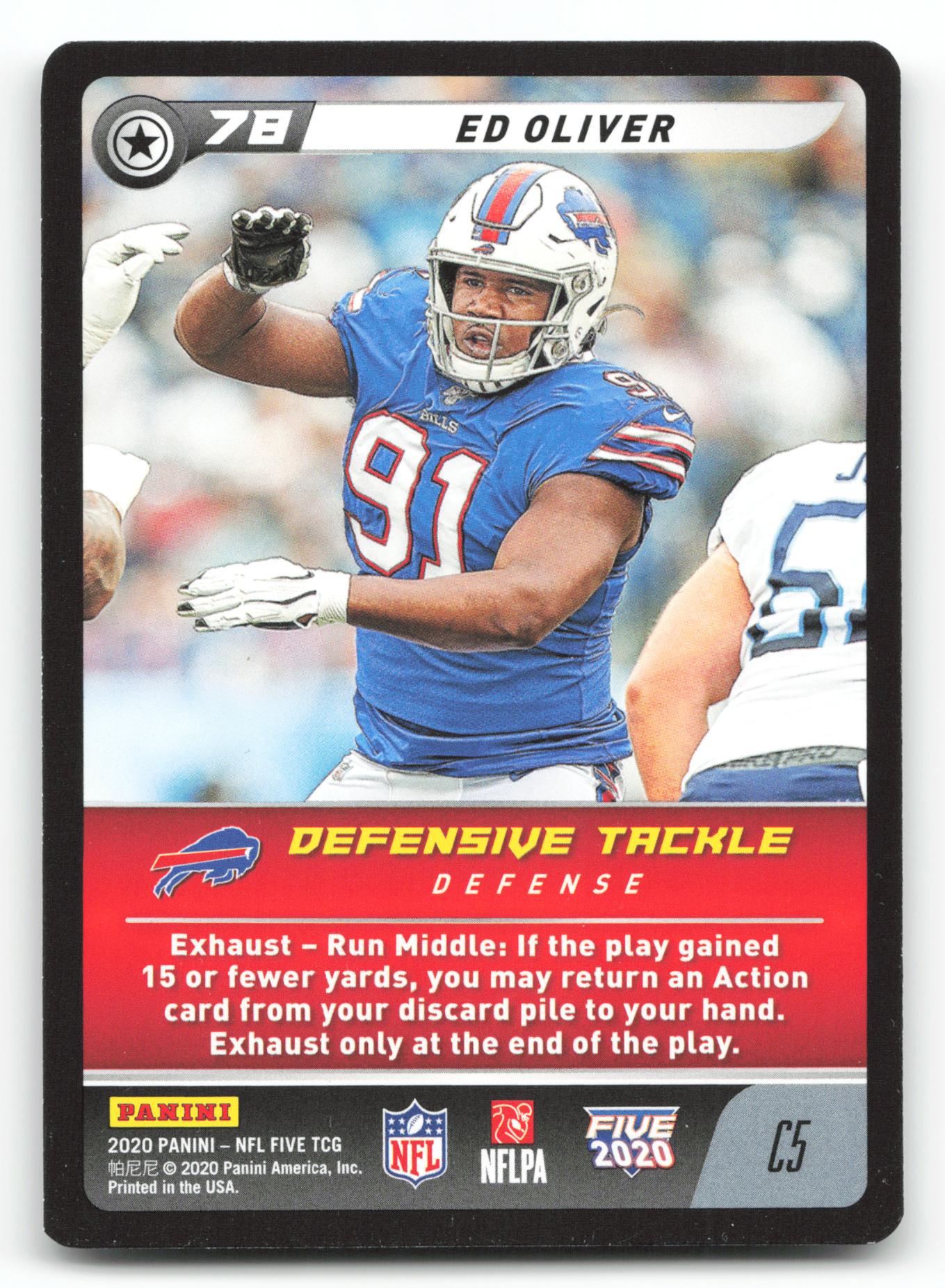 Ed Oliver - #C5 - 2020 Panini NFL Five - Panini