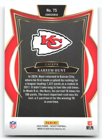 Kareem Hunt - #75 - 2024 Panini Select - Select