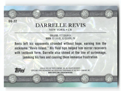 Darrelle Revis - #GG-22 - 2024 Topps Resurgence - Topps