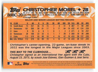Christopher Morel - #88BC-20 - 2023 Topps Chrome - Topps