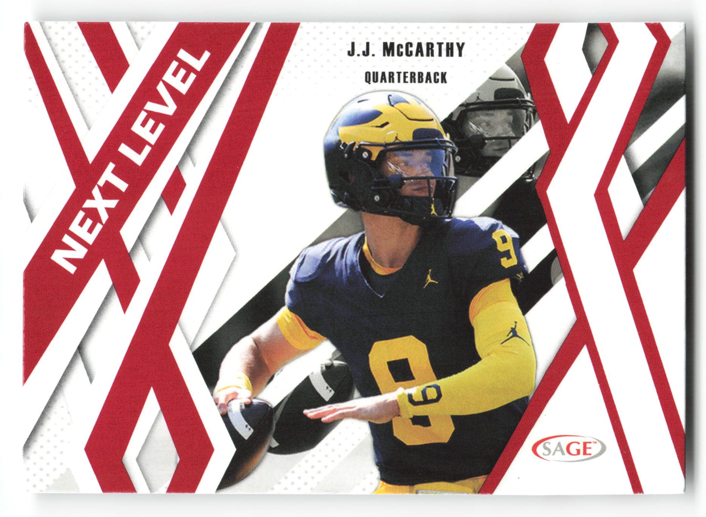 J.J. McCarthy - #90 - 2024 SAGE HIT - Sage