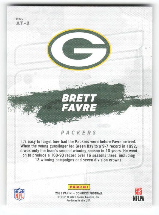 Brett Favre - #AT-2 - 2021 Donruss - Donruss