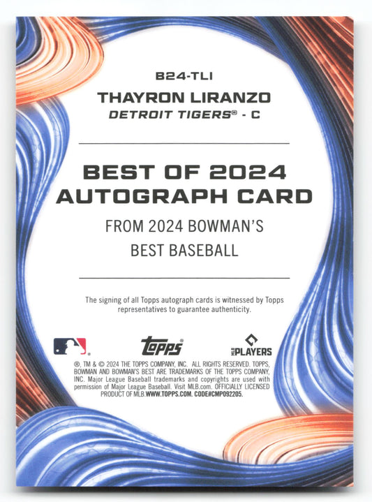 Thayron Liranzo - #B24-TLI - 2024 Bowman's Best - Bowman