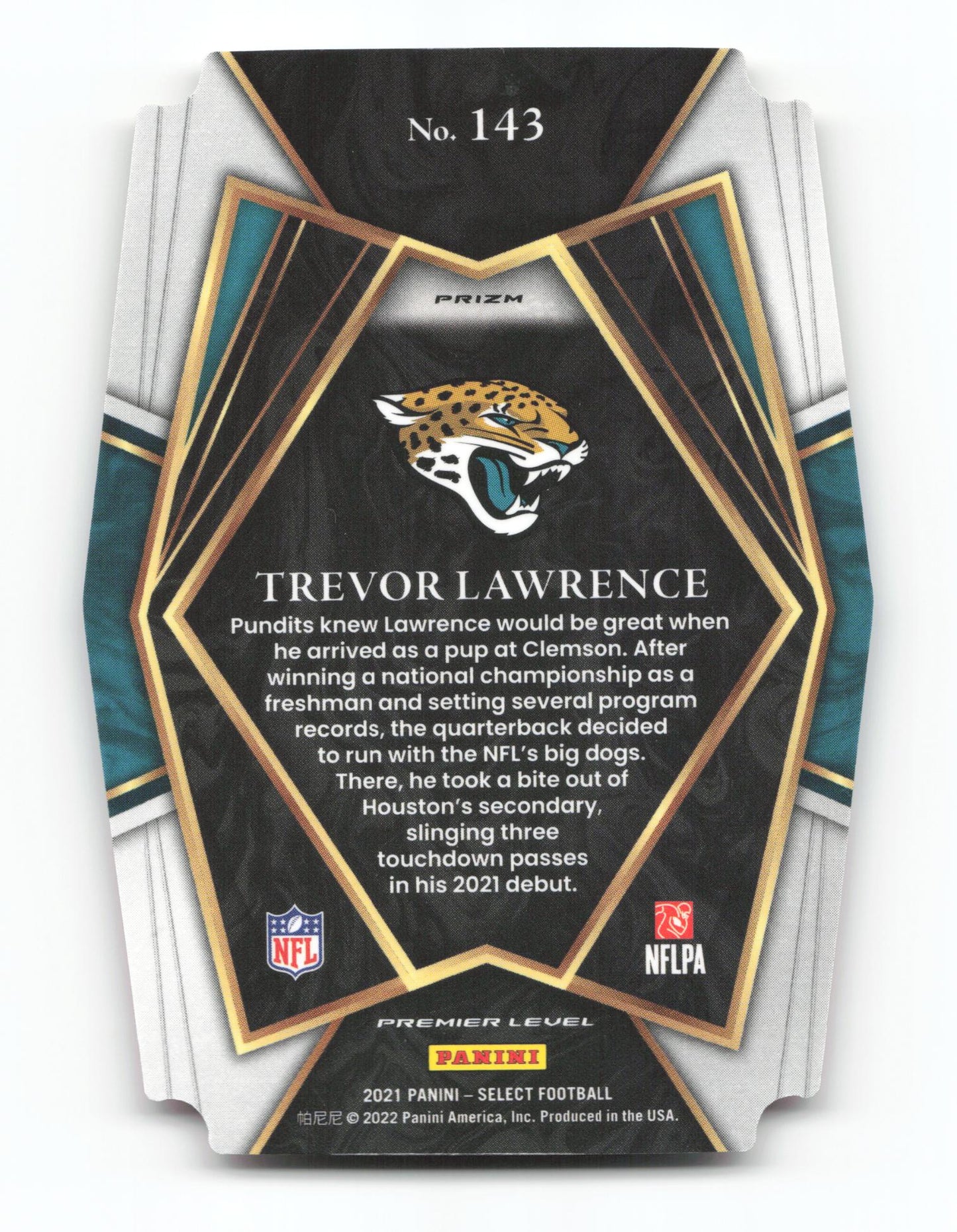 Trevor Lawrence - #143 - 2021 Panini Select - Panini