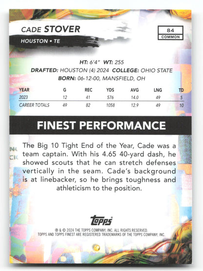 Cade Stover - #84 - 2024 Finest -