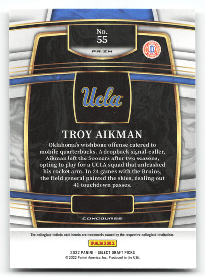 Troy Aikman - #55 - 2022 Panini Chronicles Draft Picks - Panini