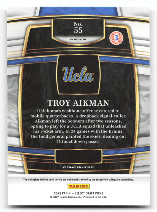 Troy Aikman - #55 - 2022 Panini Chronicles Draft Picks - Panini