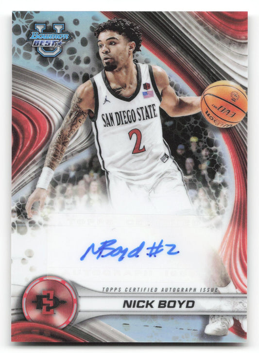 2024-25 Bowman's #B24-NB Nick Boyd Autographs Refractor