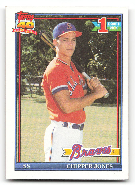 Chipper Jones - #333 - 1991 Topps - Topps