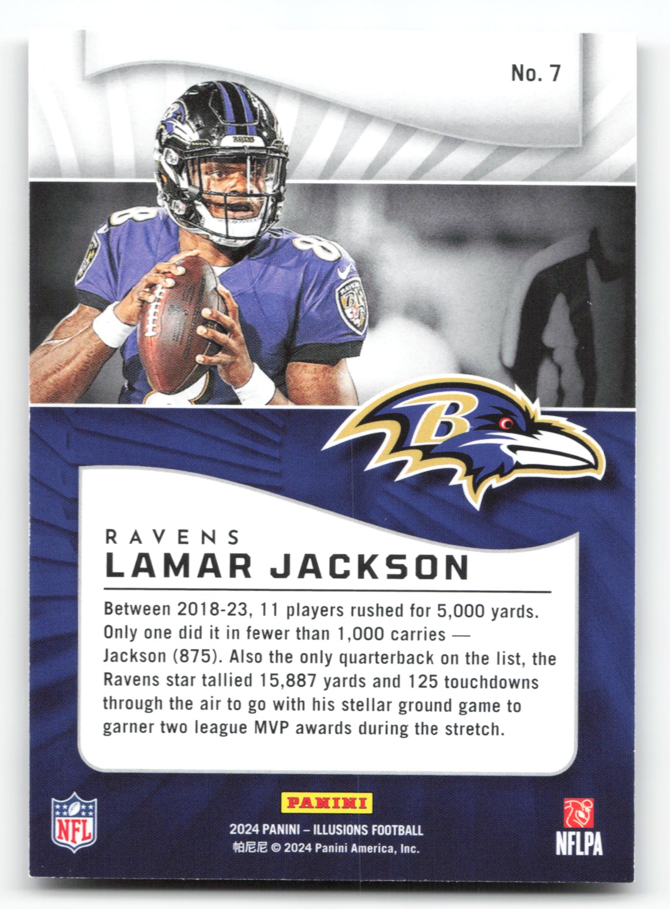 Lamar Jackson - #7 - 2024 Panini Illusions - Panini