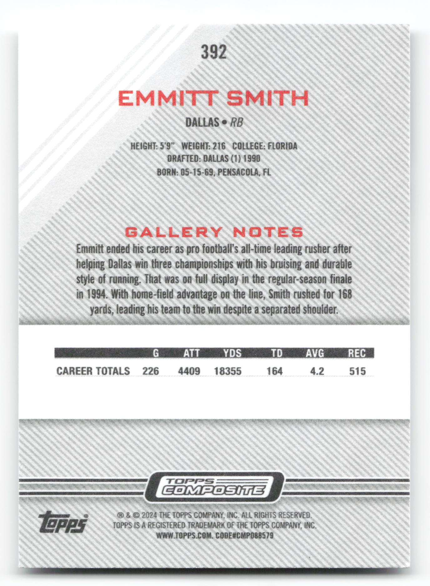 Emmitt Smith - #392 - 2023 Topps Composite - Topps